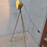 Ancien phare Ducellier en laiton poli sur trépied laiton réglable