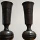 Paire de bougeoirs africain