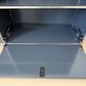 USM Haller sideboard, medium grey RAL 7004, 4 compartments with 2 flaps, Switzerland, 2000s