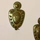 Mid-Century Swedish Wall Sconces in Antique Brass