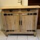 Parisian buffet in raw wood