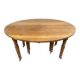 Table à 8 pieds en frêne, avec 6 allonges.