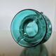 Turquoise Murano blown glass vase, 1970s