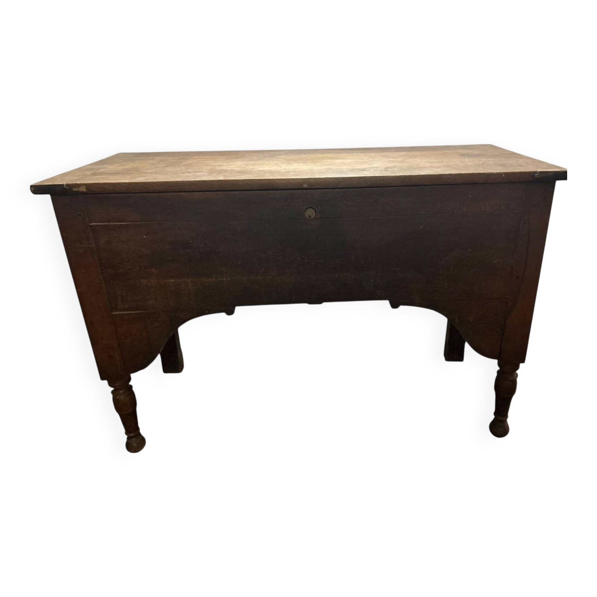 Old wooden chest – vintage storage furniture
