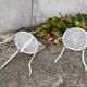 Garden furniture wrought iron old vintage xxeme