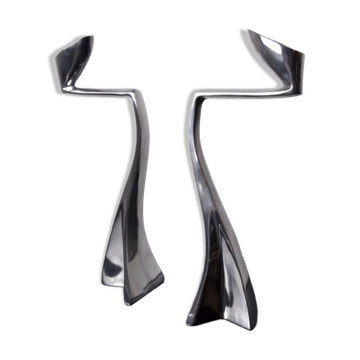 Iconic "Swan" candlestick holders by Matthew Hilton – 80s design