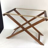 Marine coffee table mahogany "butler" top