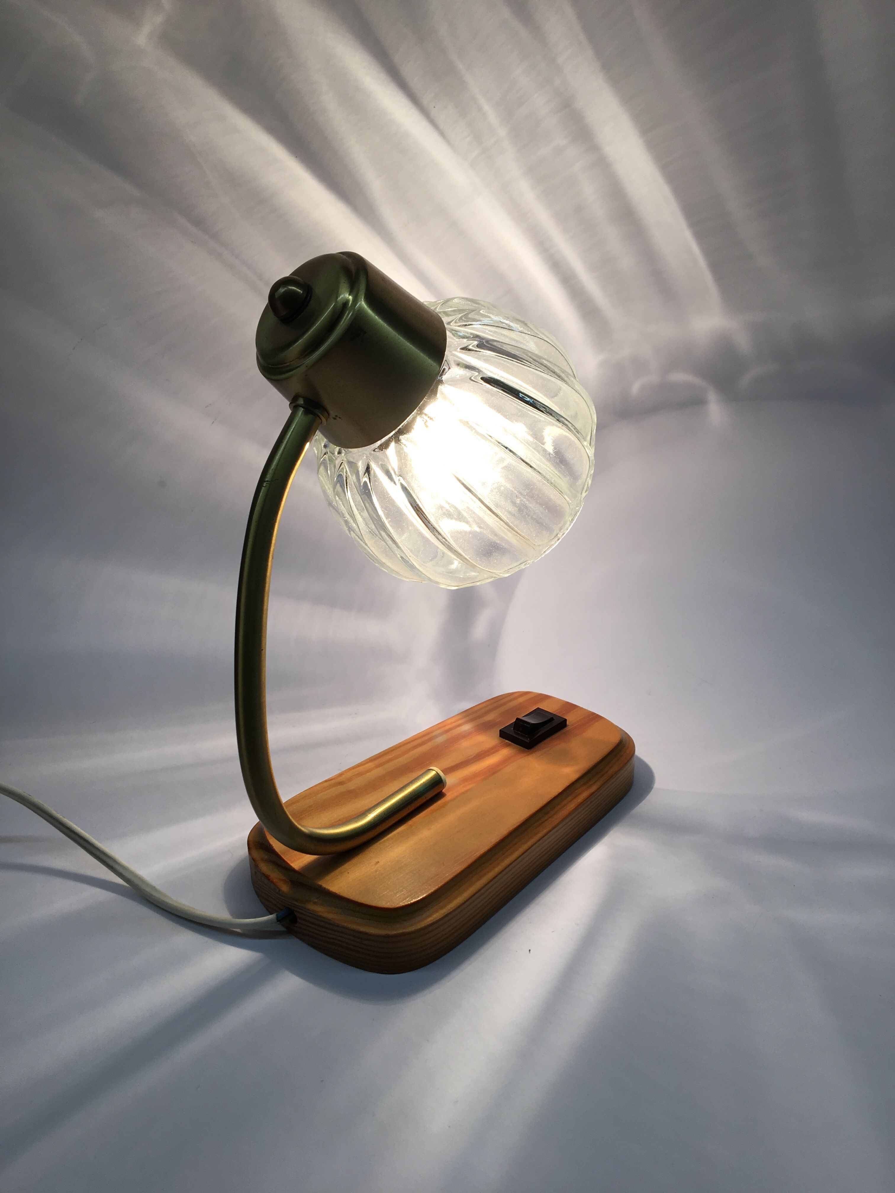 Vintage bedside lamp, 1960