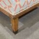 English daybed from the early 20th century in oak, some stains on the fabric