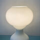 Lampe champignon Space Age en verre opalin blanc