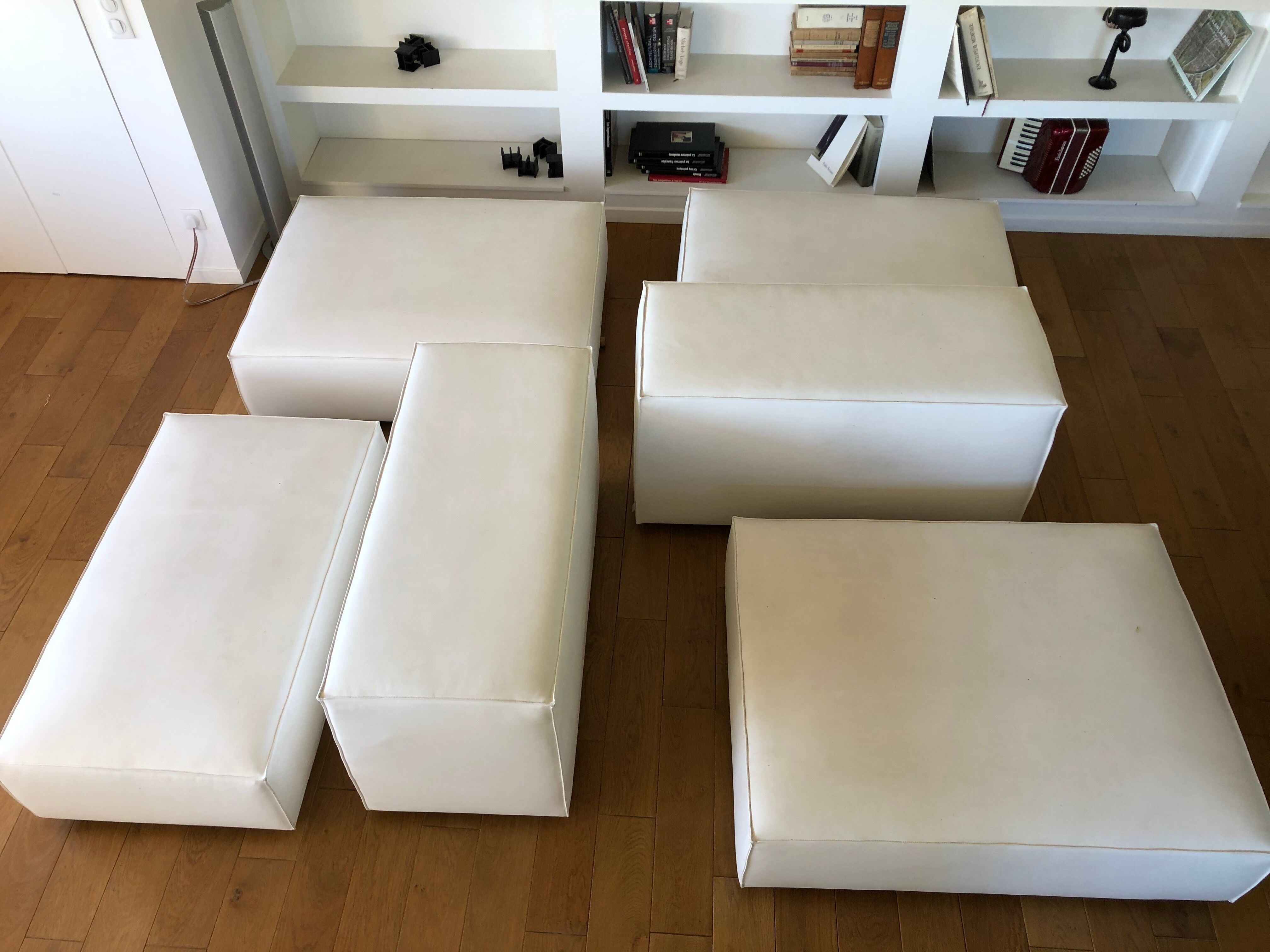 Extra wall leather sofa living divani