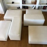 Extra wall leather sofa living divani