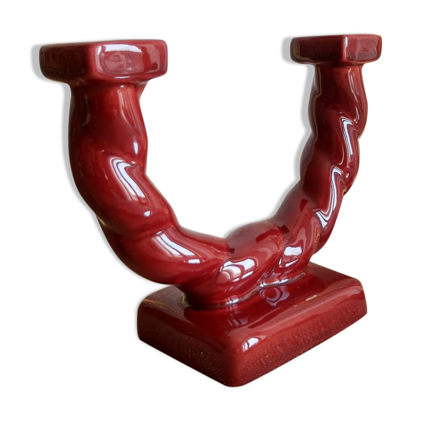 Bougeoirs double Longchamp - vintage