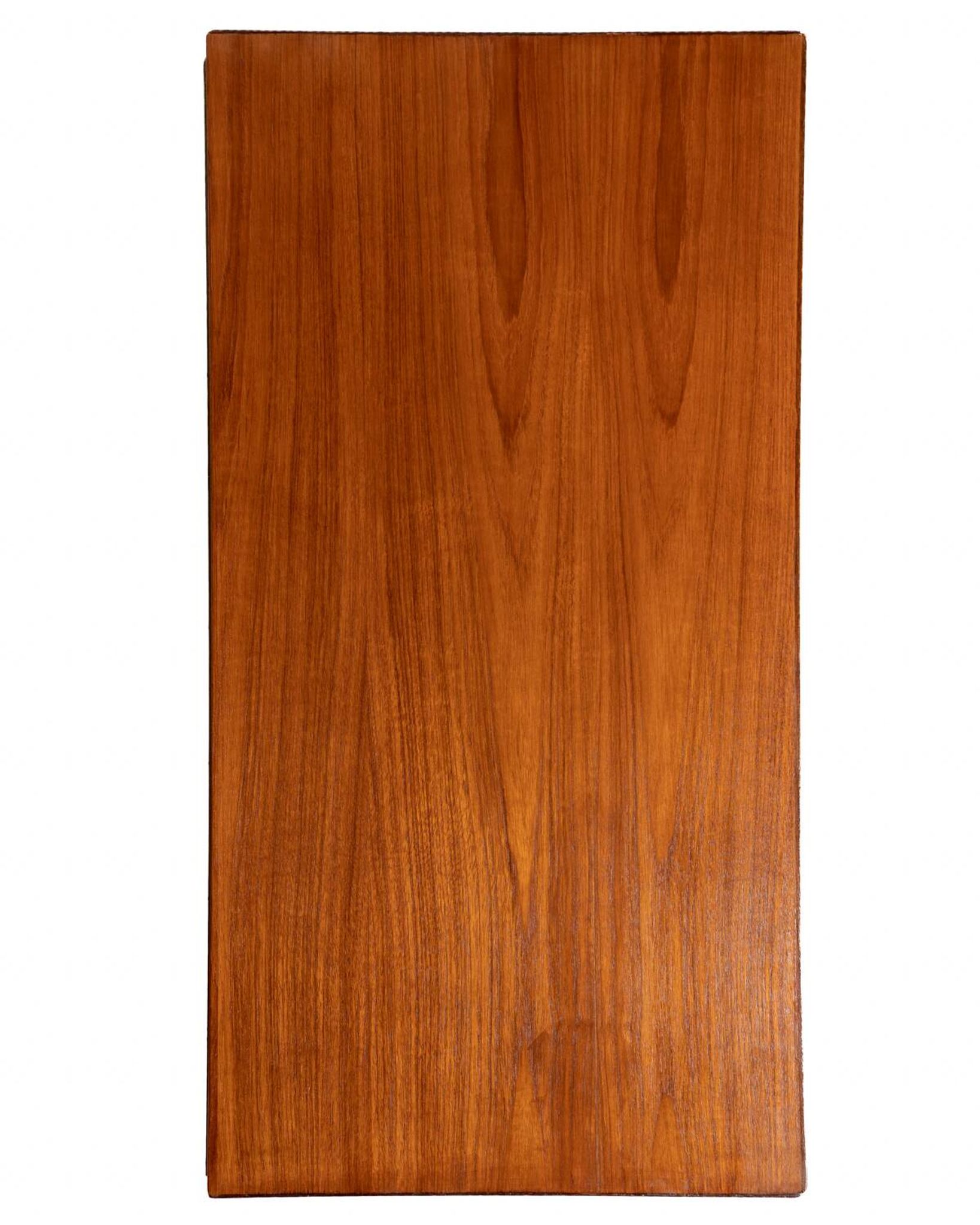 Cabinet de bar tambour en teck scandinave