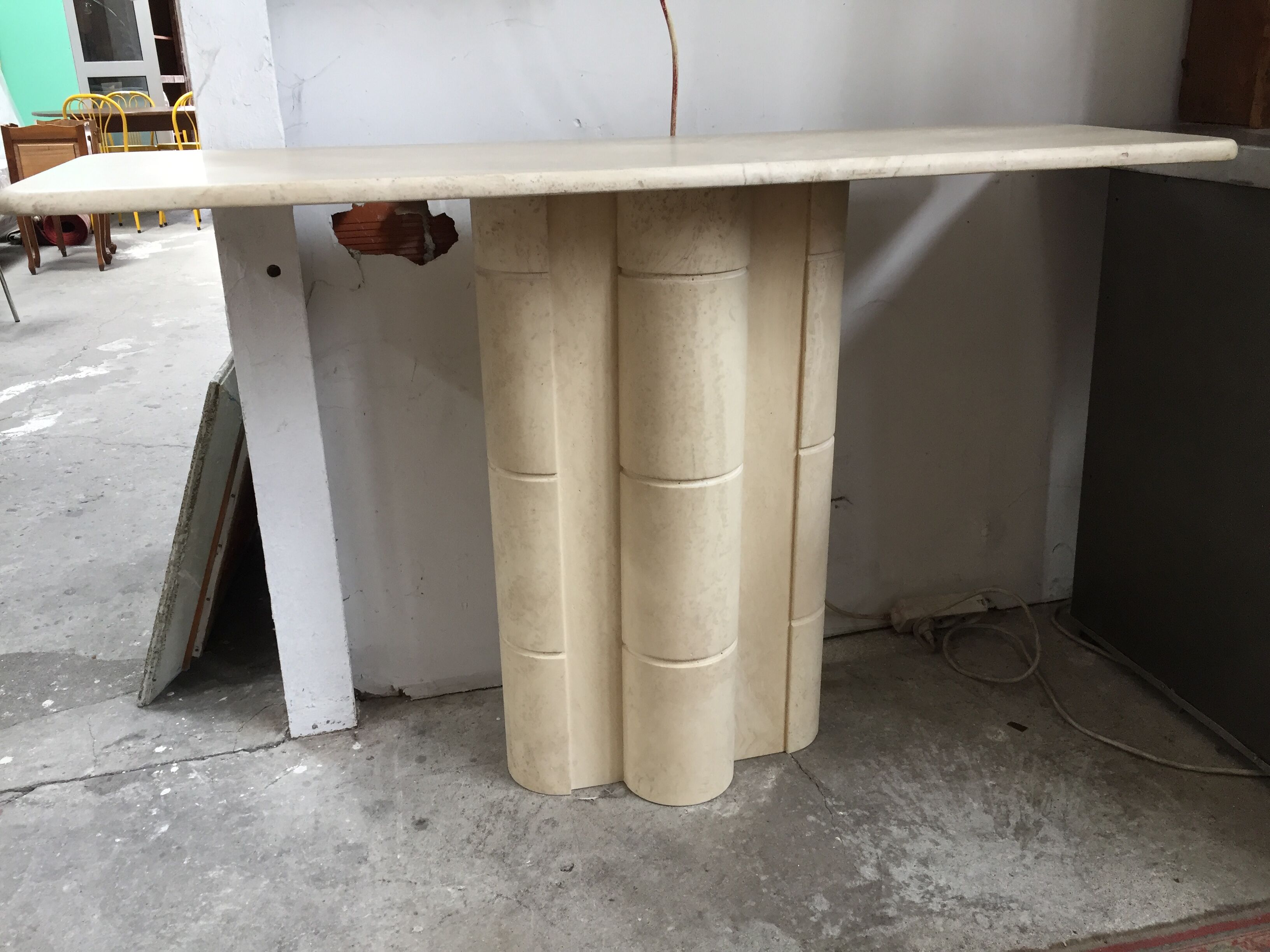 Travertine console years 70/80