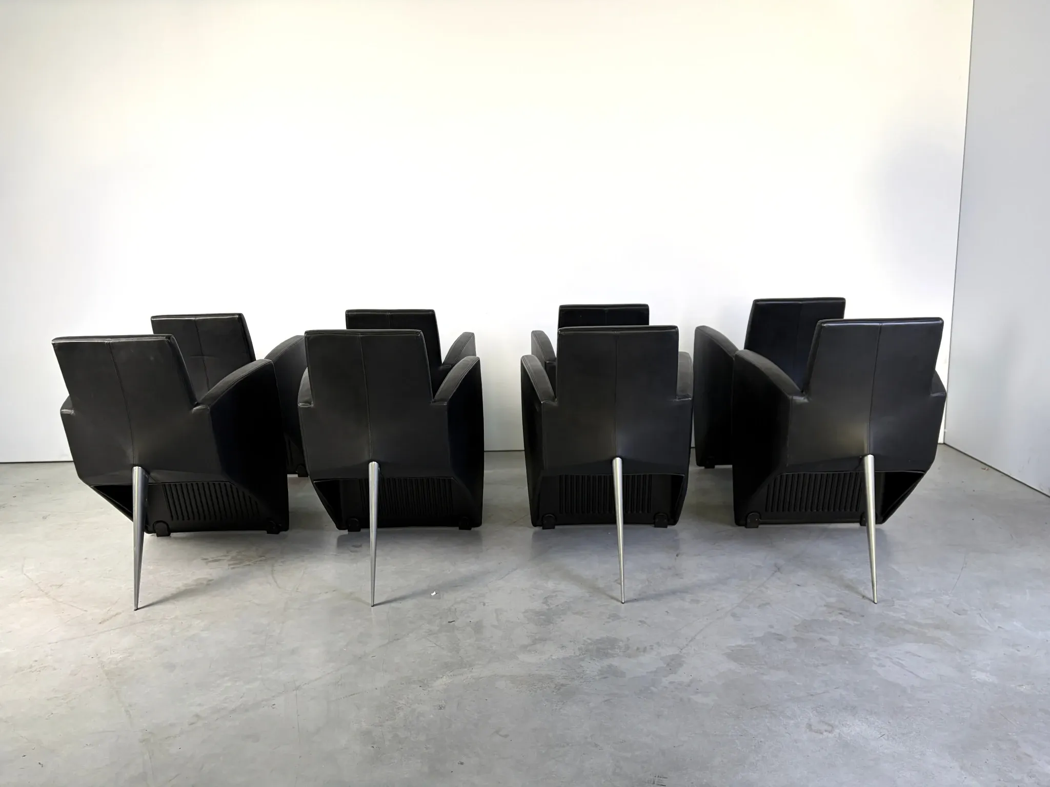 J. Lang armchairs by Philippe Starck for Driade, 1980s, set of 8