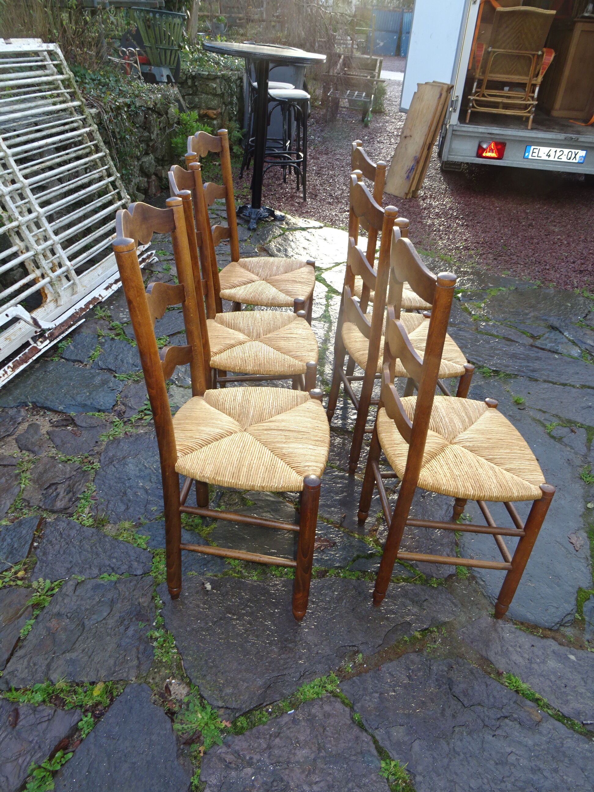 6 peasant chairs