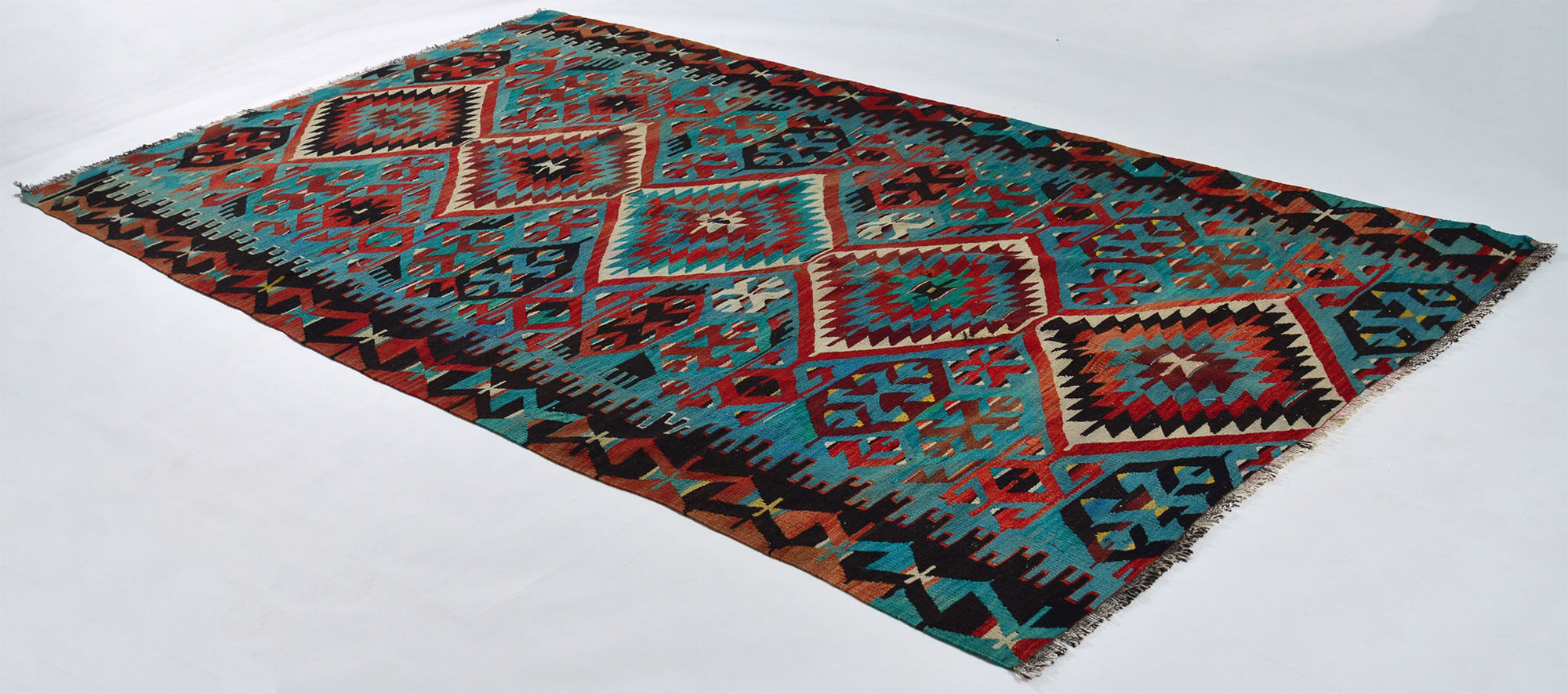 Anatolian handmade kilim rug 291 cm x 163 cm