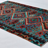 Anatolian handmade kilim rug 291 cm x 163 cm