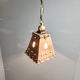 Brutalist copper pendant light, 1970s