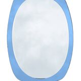 Blue mirror attributed to Fontana Arte, 1970