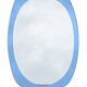 Blue mirror attributed to Fontana Arte, 1970