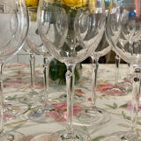 Crystal wine glasses (bud-shaped foot)