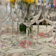 Crystal wine glasses (bud-shaped foot)