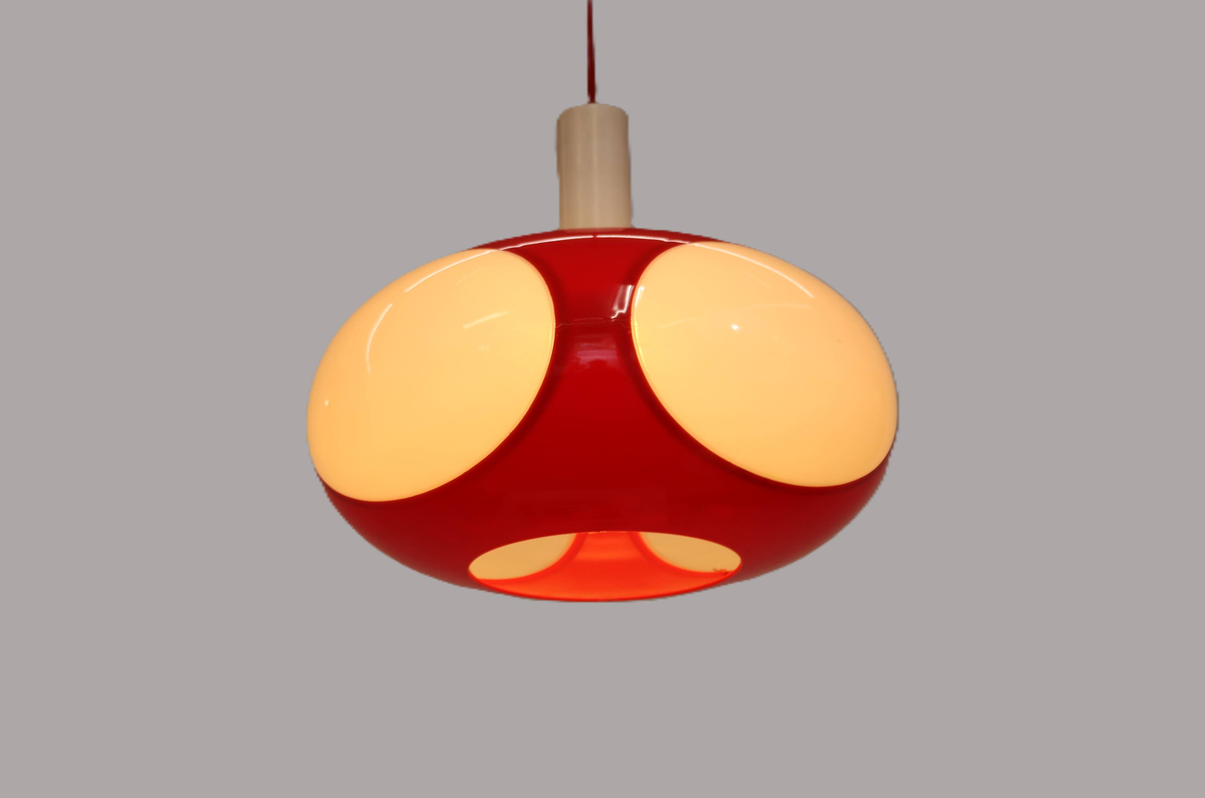Space age bug eye UFO lamp *** Massive Belgium *** rare / white colour ***