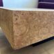 Vintage elm burl coffee table