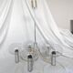 5-branched chandelier by Sciolari, Italy, space age, 1970