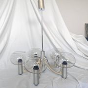 5-branched chandelier by Sciolari, Italy, space age, 1970