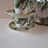 2 longwy art nouveau cups
