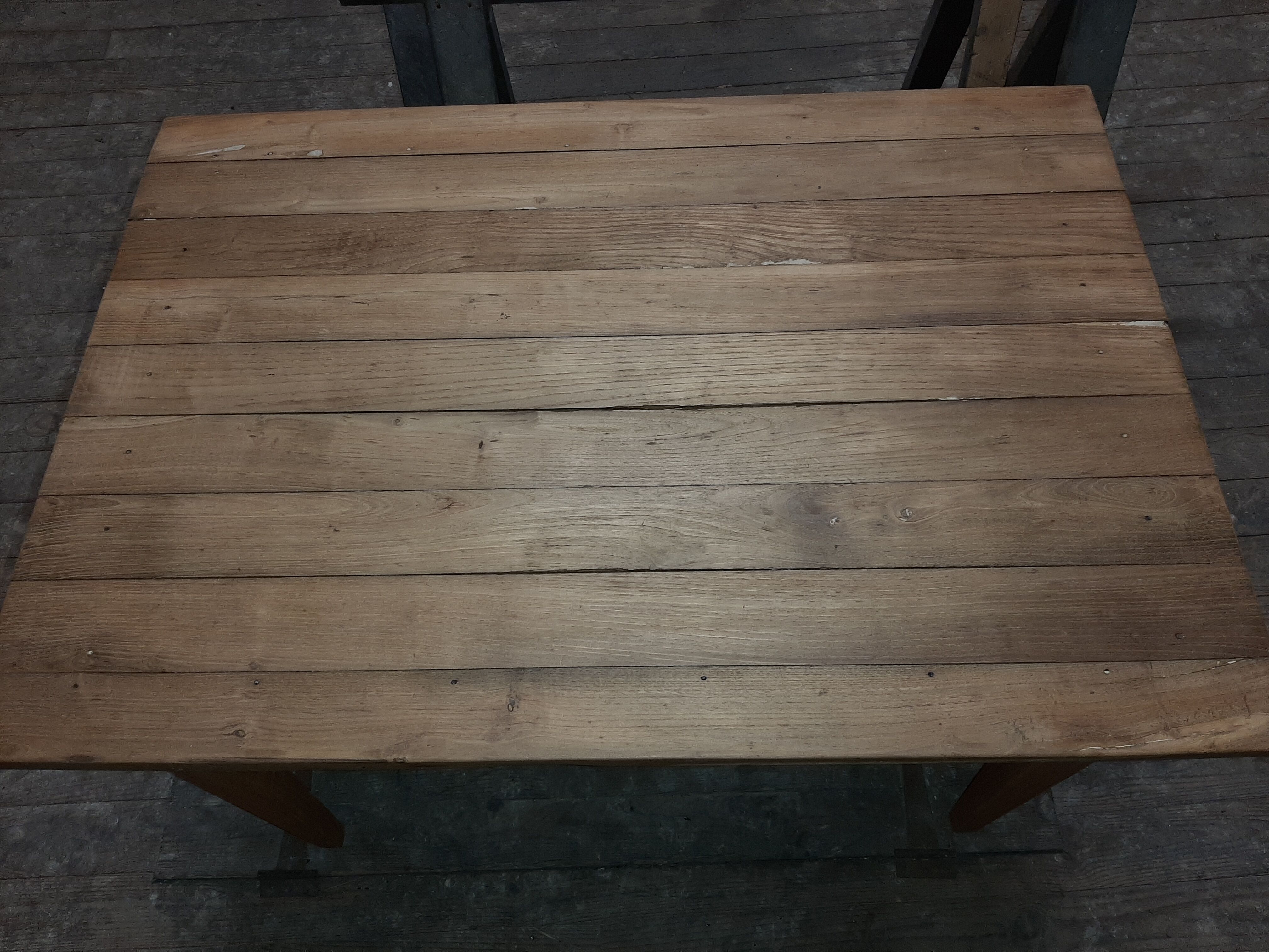 Solid oak side table