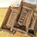 Set of 3 old brick moulds