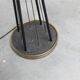 Floor lamp by René Mathieu for Maison Lunel 1950, brass and opaline.