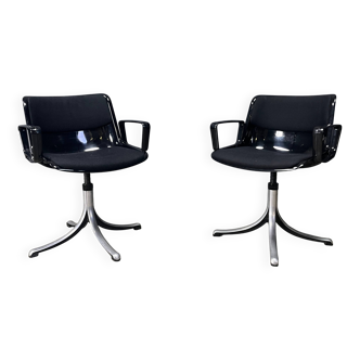 Osvaldo Borsani 'Modus' chairs for Tecno, 1970s - set of 2