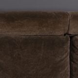 Canapé modulaire Walter Knoll en velours brun