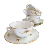 Set of 4 cups from the Chartres-sur-Cher earthenware factory