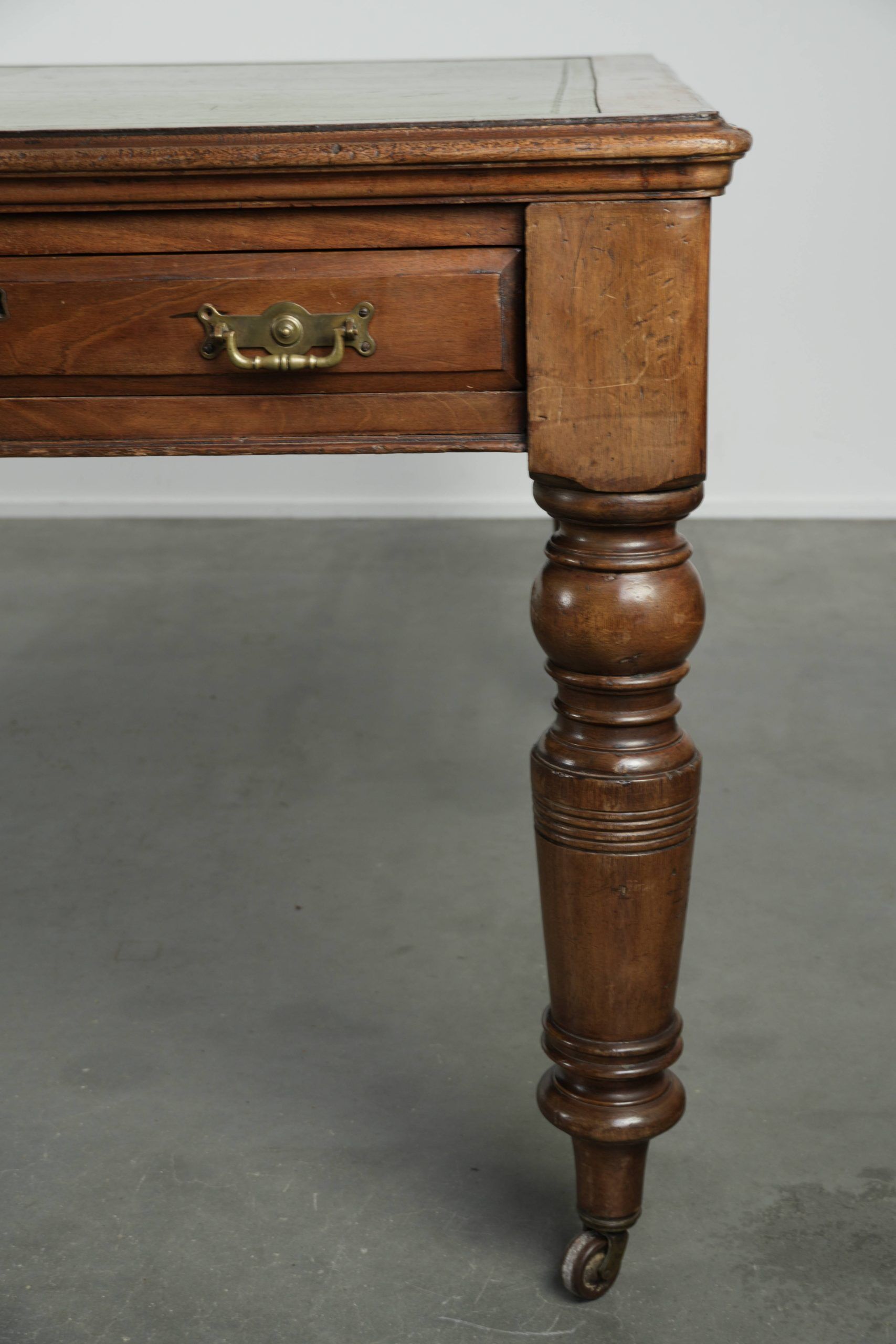 Original antique English writing desk from the 19th century
