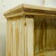 Pair of store windows in patinated fir