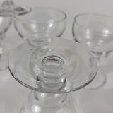 Set of 6 glasses aperitif blown glass