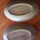 Two oval serving dishes in sandstone from Salins les Bains year 60/70