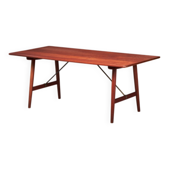 Hunting Table with Crossed Legs by Erhard Rasmussen, Norway, 1960s