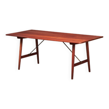 Hunting Table with Crossed Legs by Erhard Rasmussen, Norway, 1960s