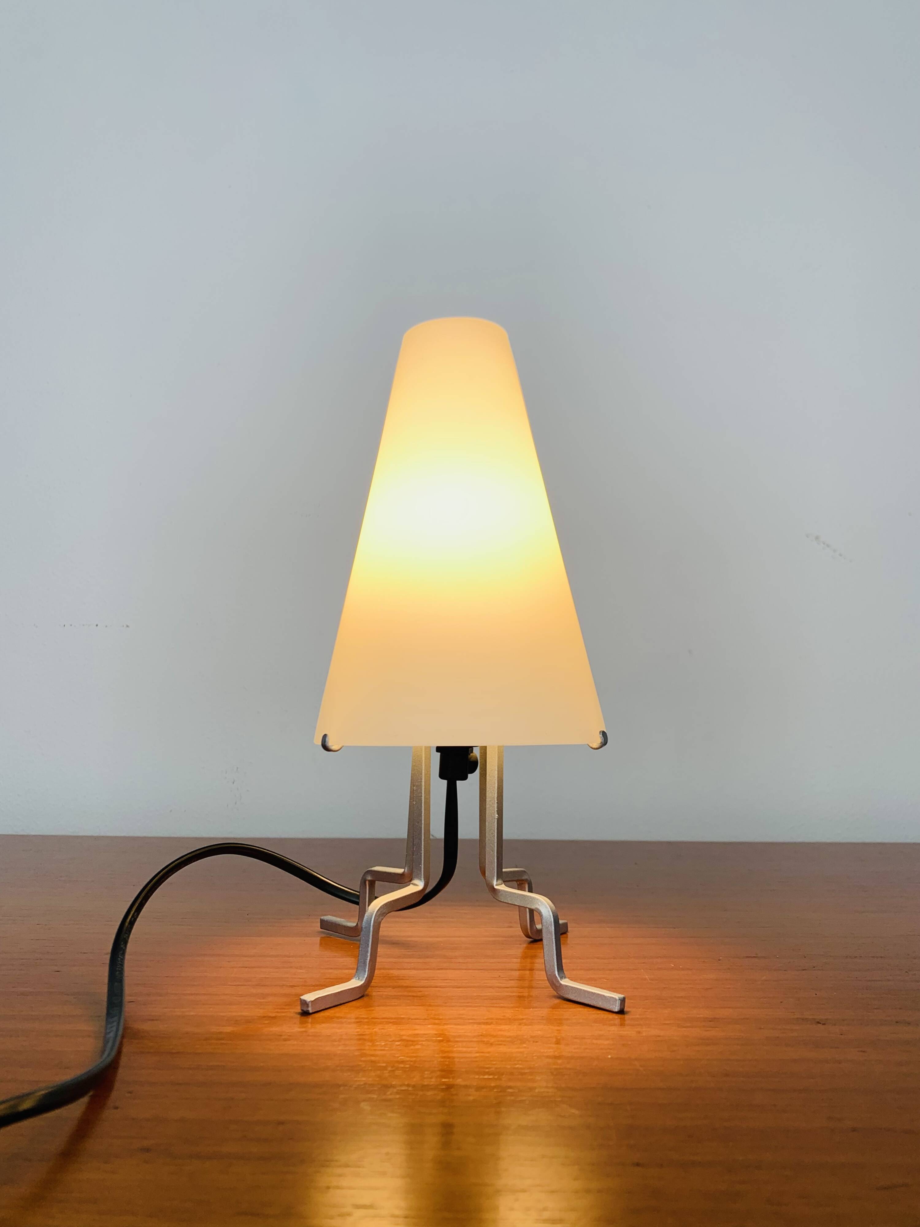 Tarogo lamp from the 90s, opaline and metal