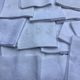 Set of 12 vintage white napkins with lilacs, monogrammed GSS.