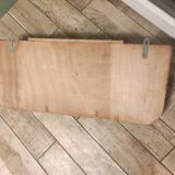 Wall cloakroom wood coat racks hooks aluminum vintage mirror