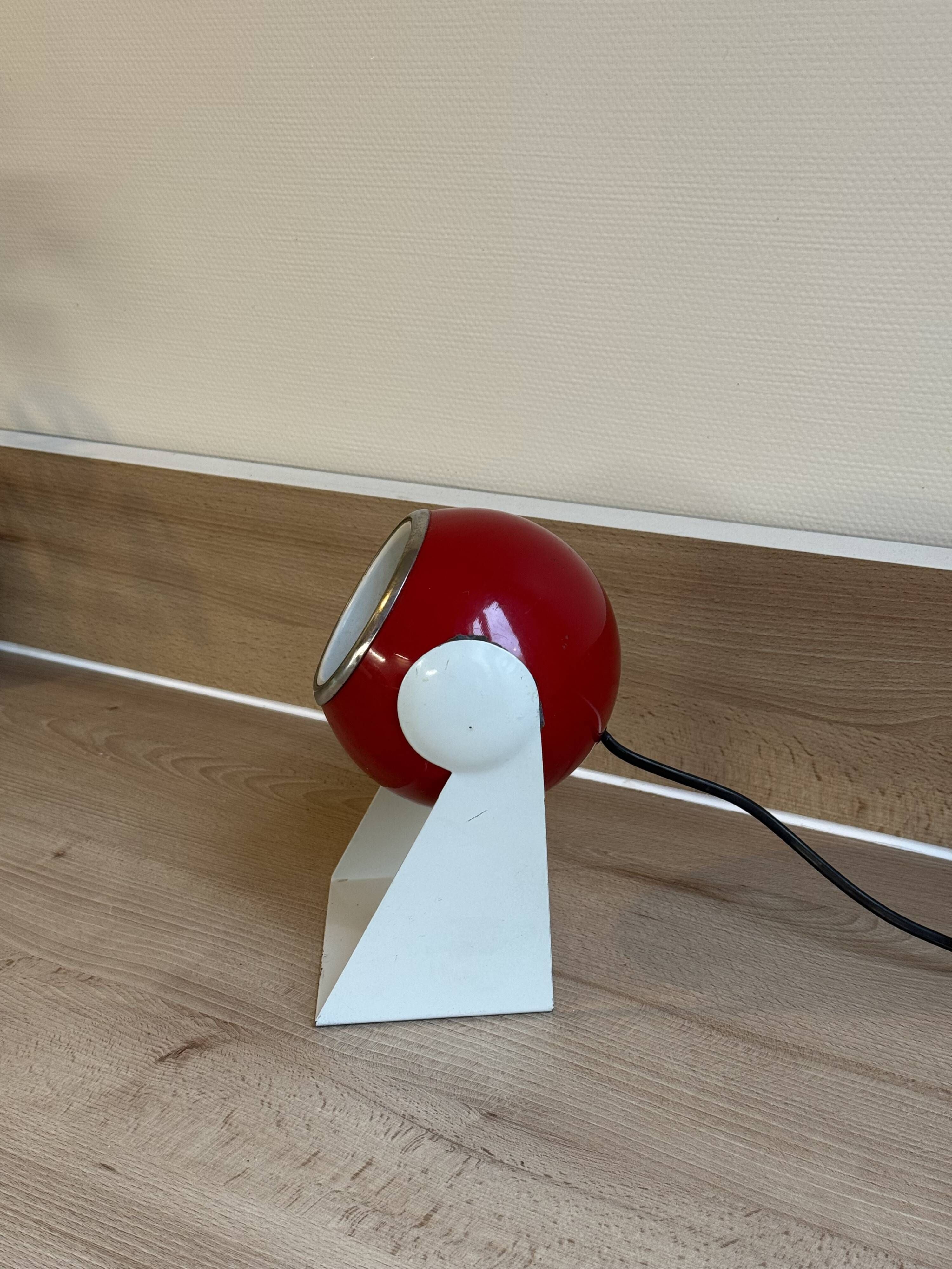 Pair of Vintage Desk Lamps eye ball "Polifemo" Space Age