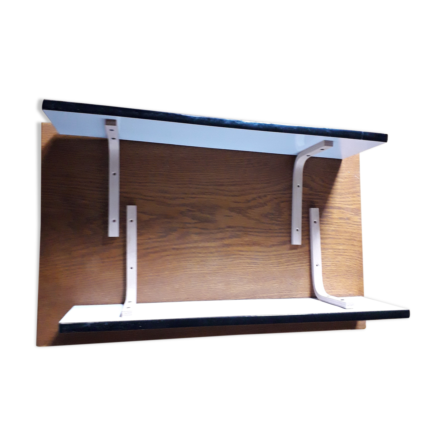 Pair tablets formica yellow vintage